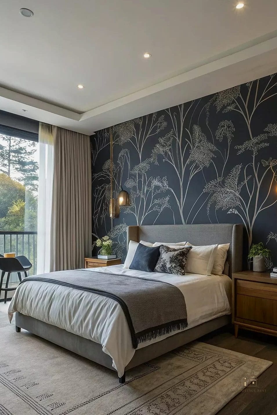 Accent Wall Behind the Headboard