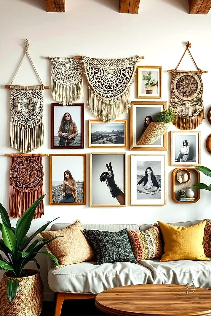 Add a Gallery Wall Above the Sofa