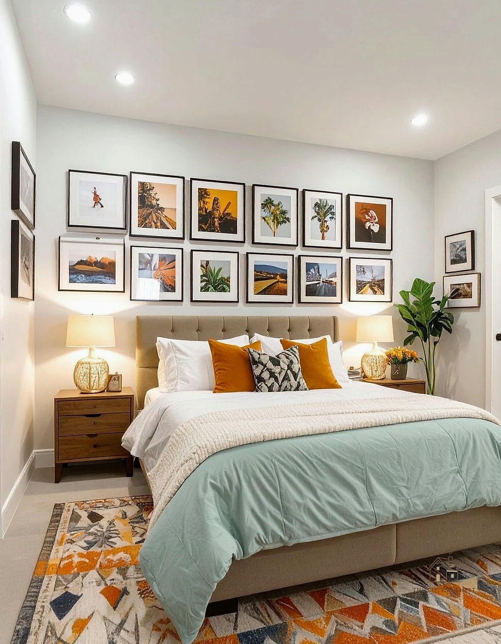 30 Amazing Basement Bedroom Ideas on a Budget 23 Add a Gallery Wall for Personality