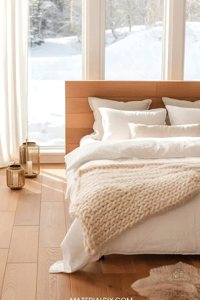 20 Dreamy Scandinavian Bedroom Ideas to Try This Season 5 Add Warm Wood Tones Through Furniture