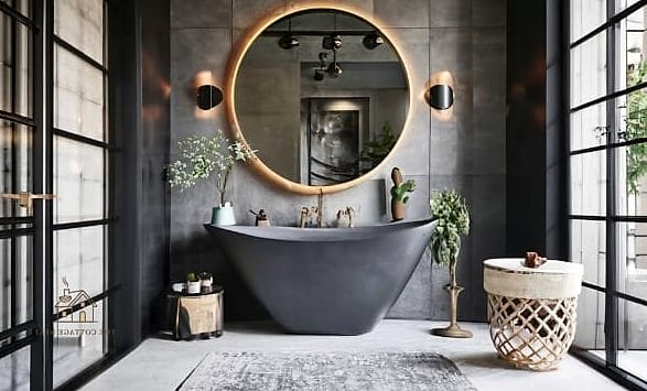 35 Chic Back Of Toilet Decor Ideas for a Beautiful Home 19 Antique Side Table
