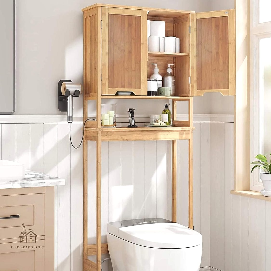 25 Creative Over The Toilet Storage Ideas That Will Inspire You 14 Bamboo Storage Cabinet