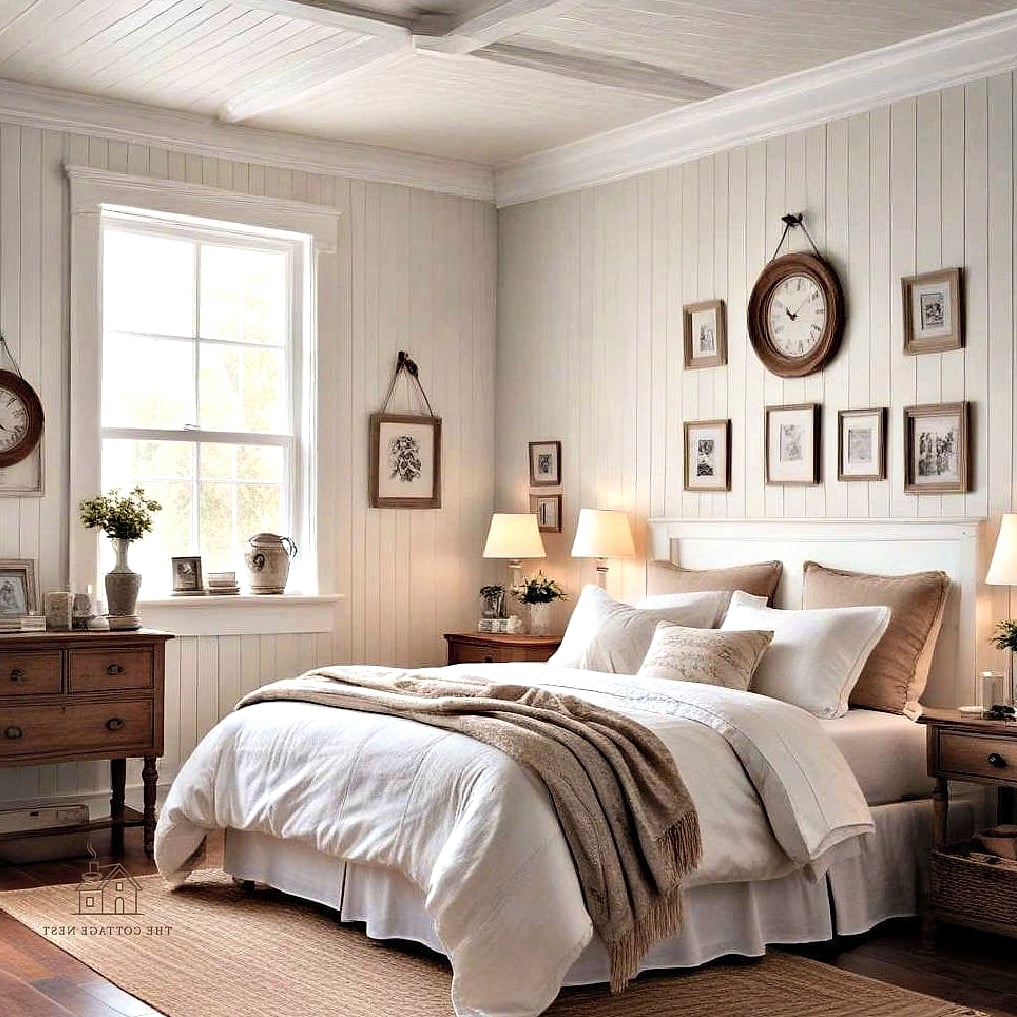 20 Cozy Bedroom Wainscoting Ideas Worth Pinning 3 Beadboard Wainscoting for Cottage Charm