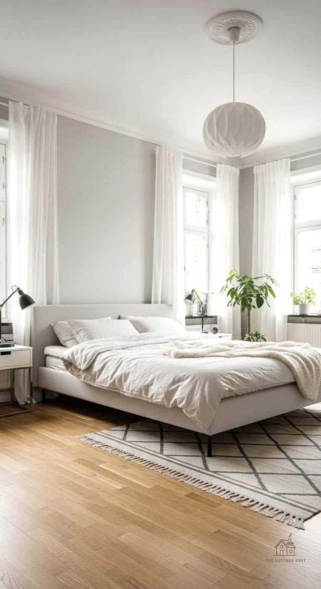 15 Brilliant Stockholm Style Bedroom to Copy Right Now 4 A Bed Frame With Visible Wood Grain