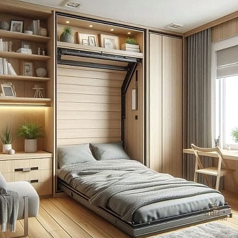 24 Clever Small Bedroom Storage Ideas for Every Style 3 A Bed Frame With Built-In Drawers