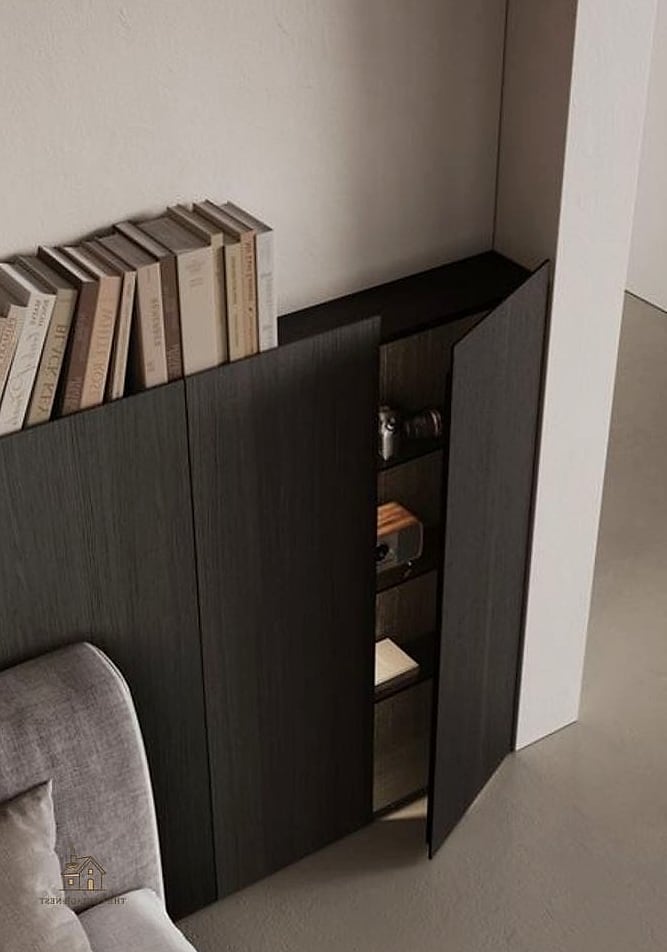 25 Creative Black Bedroom Ideas That Will Inspire You 22 Black Bedroom with Hidden Storage