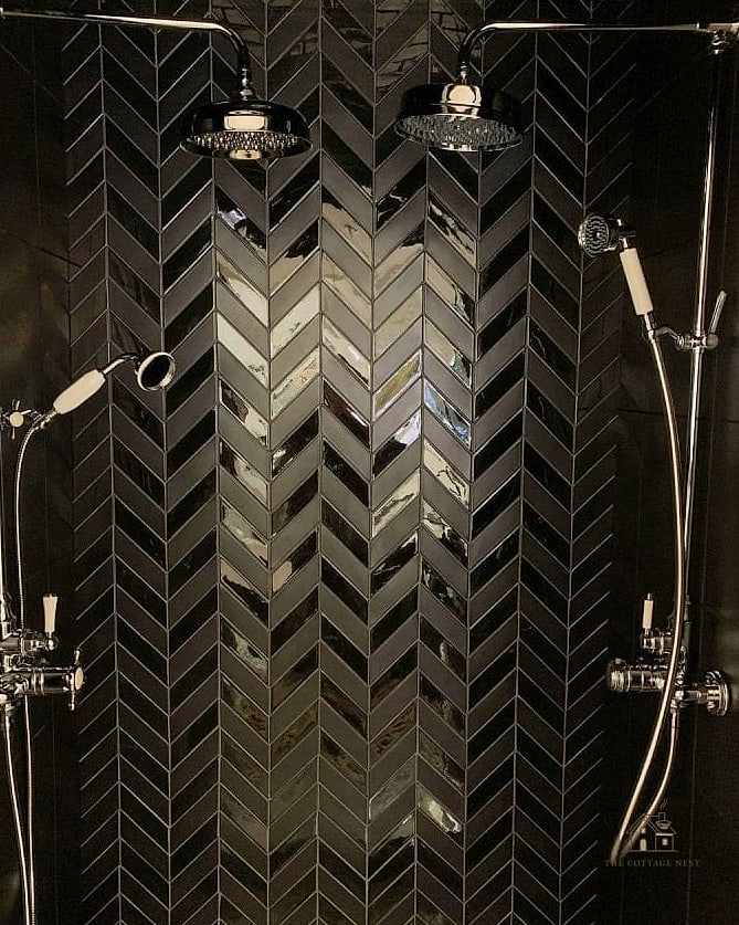 30 Cozy Shower Tile Ideas Worth Pinning 15 Black and White Checkerboard Floor