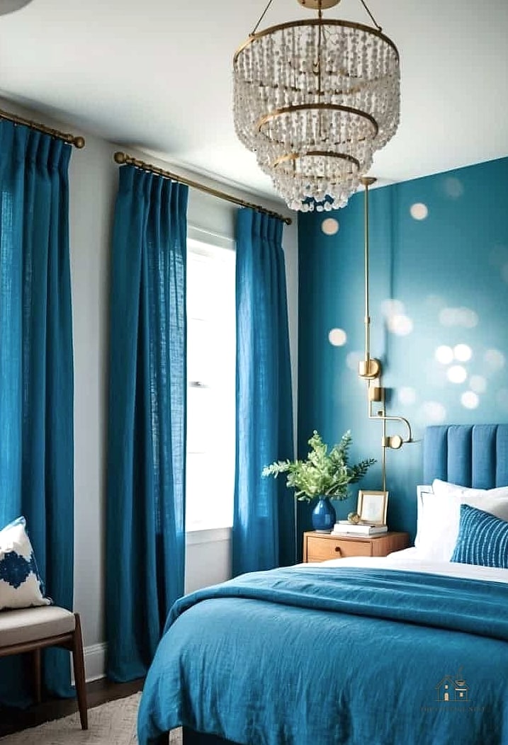 30 Cozy Blue Bedroom Decor Ideas Worth Pinning 20 Blue Linen Curtains