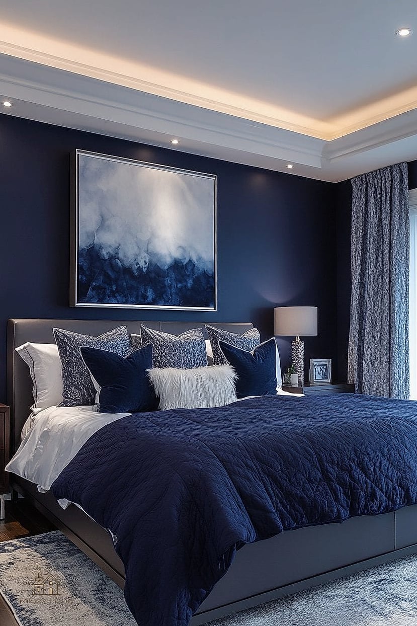 30 Cozy Blue Bedroom Decor Ideas Worth Pinning 18 Blue Painted Furniture