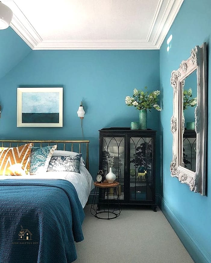 35 Gorgeous Blue Bedroom Ideas That Are Totally Doable 35 Blue Painted Furniture with Neutral Walls