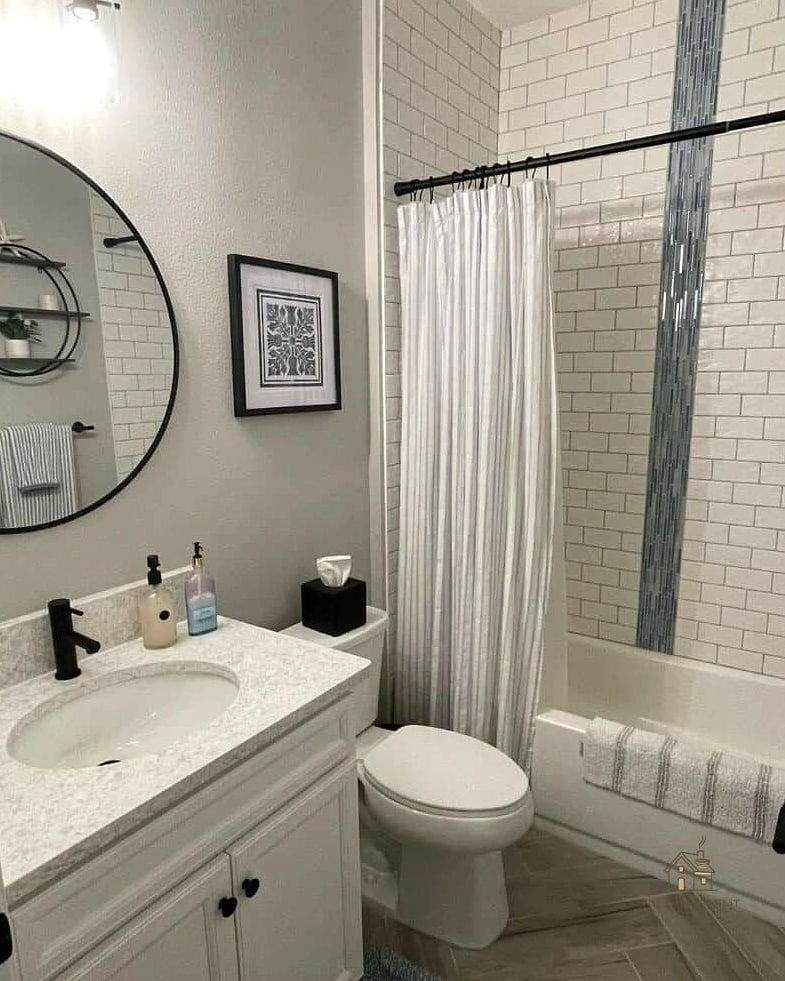30 Cozy Shower Tile Ideas Worth Pinning 13 Blue and White Moroccan-Inspired Tile