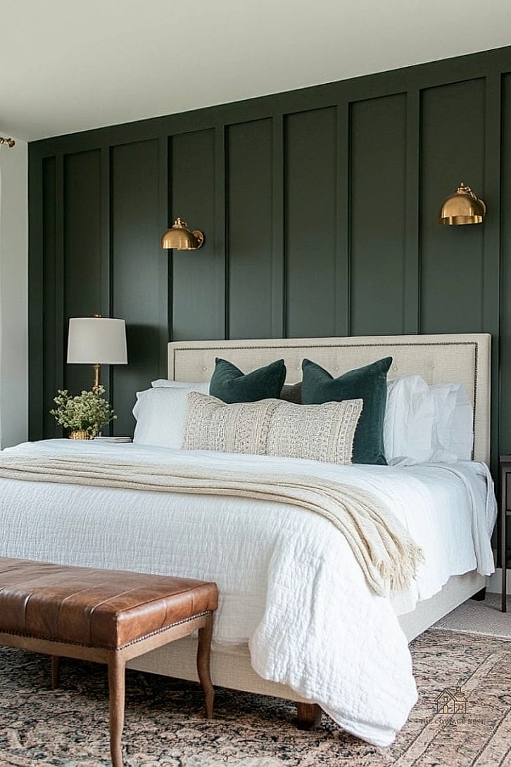 45 Creative Bedroom Wall Decor Ideas That Will Inspire You 14 Board and Batten Half Wall