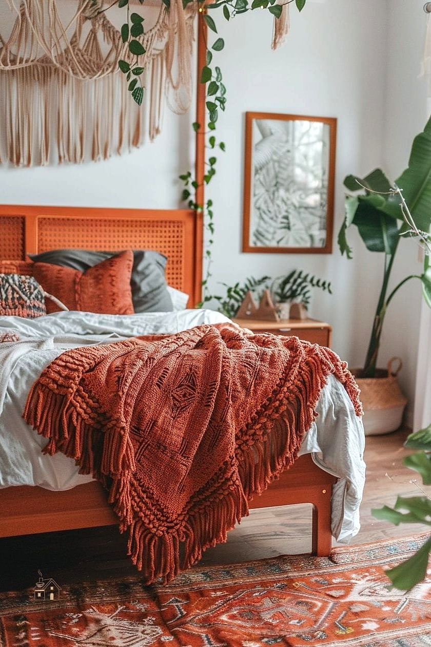 25 Gorgeous Bed Inside Closet Ideas That Are Totally Doable 3 Boho Macrame and Rattan Closet Nook