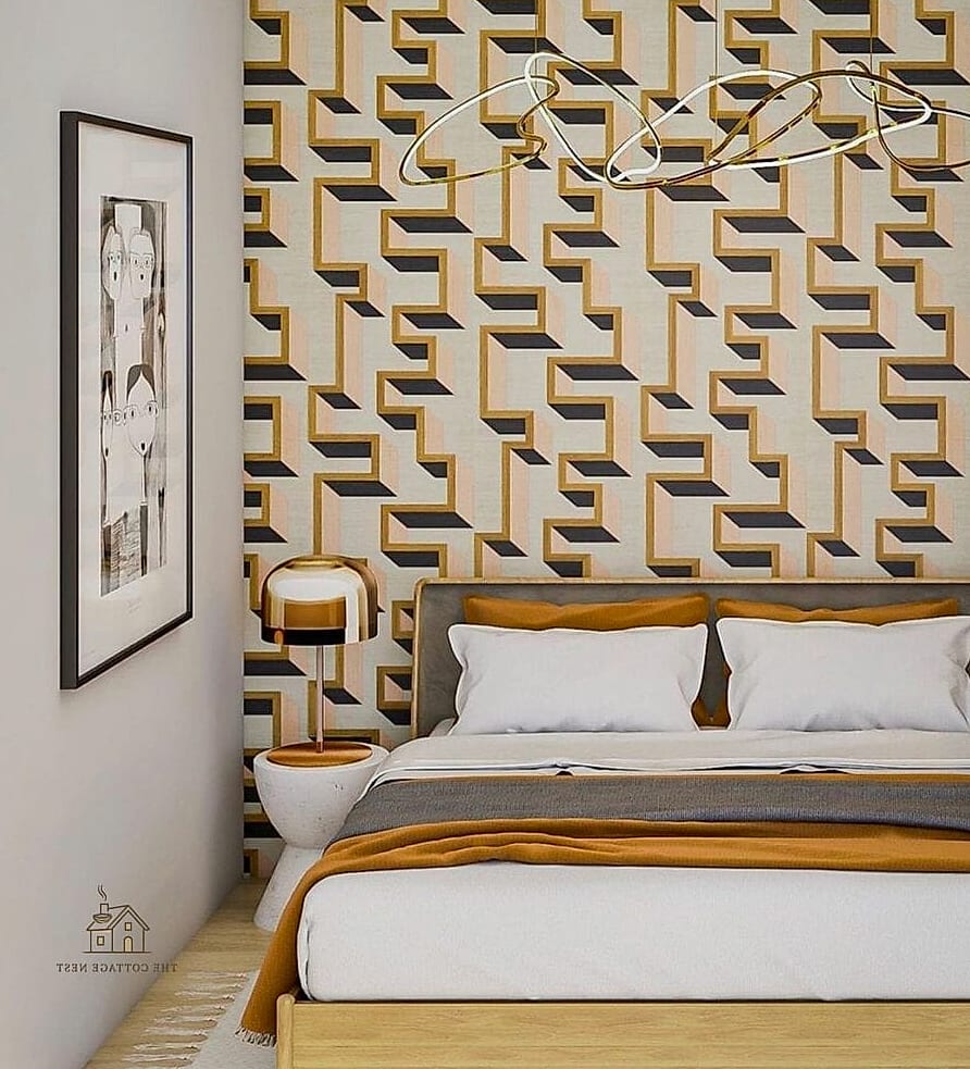 Bold Geometric Wallpaper for a Modern Look