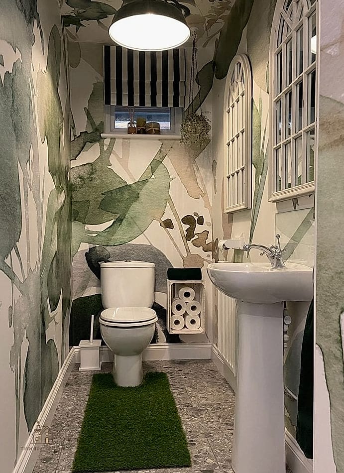 35 Chic Back Of Toilet Decor Ideas for a Beautiful Home 29 Botanical Print Duo