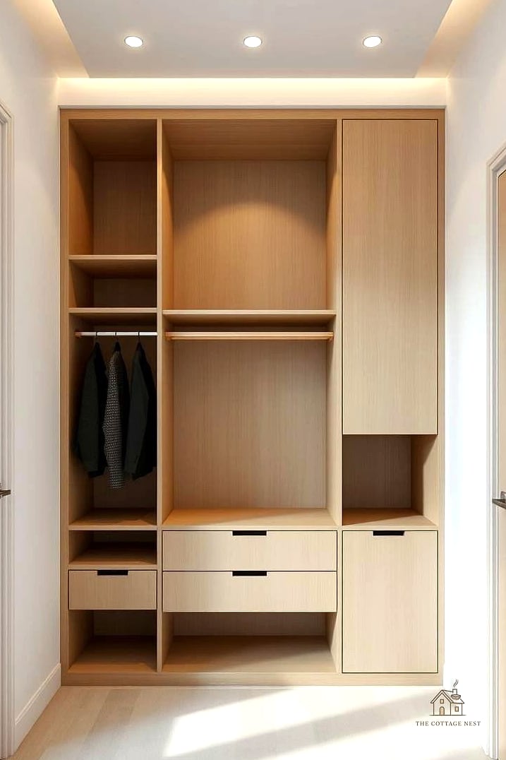 23 Clever Built In Wardrobe Around Bed for Every Style 7 Boxy Minimalist Wardrobes for Small Bedrooms