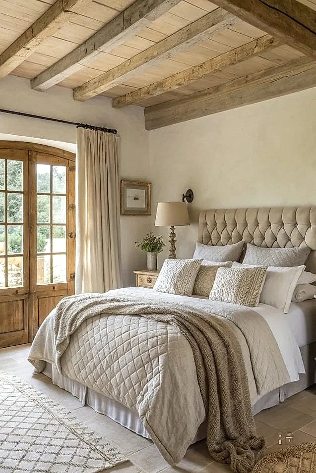24 Dreamy Country Bedroom Ideas to Try This Season 12 Braided Jute Rug