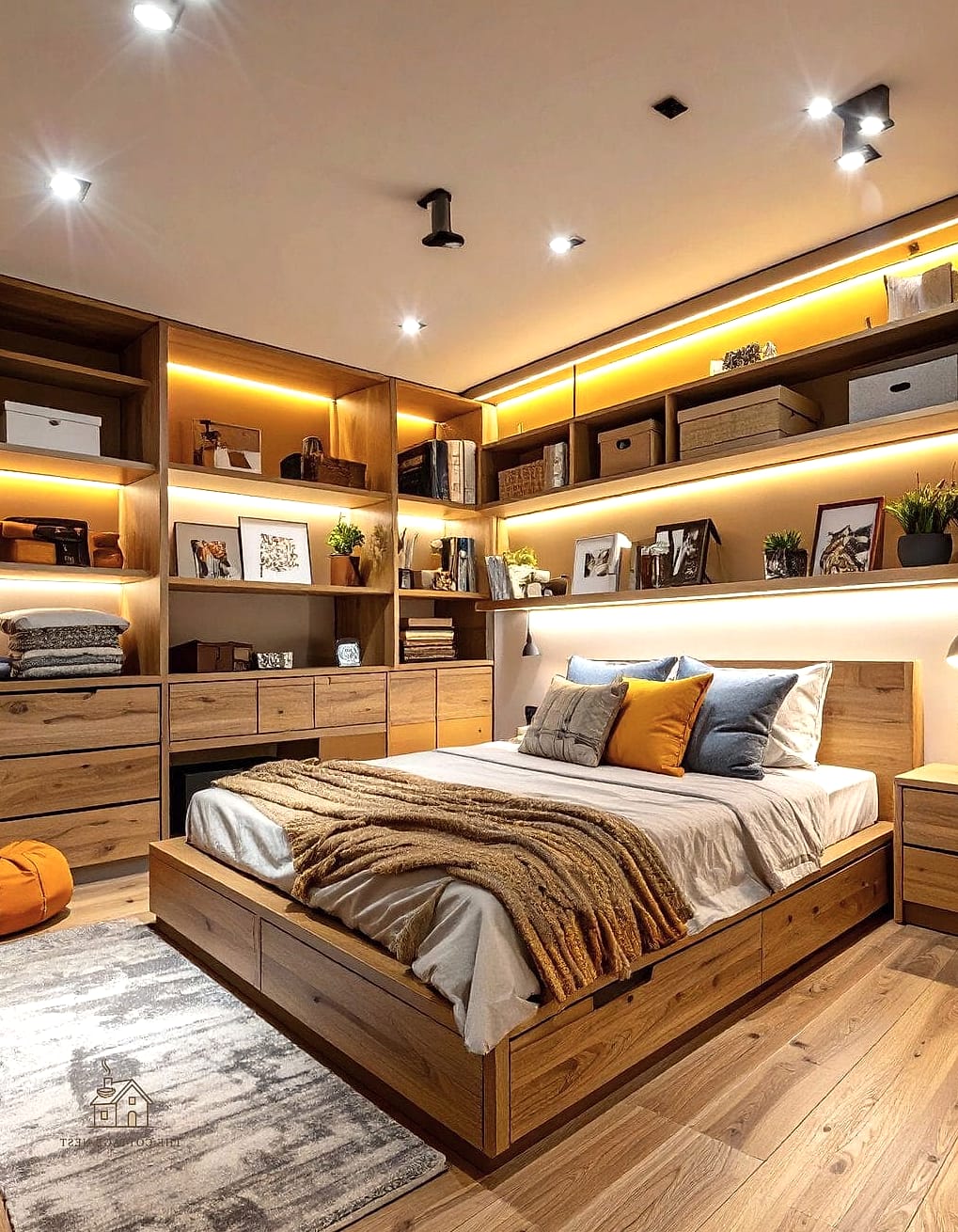 30 Amazing Basement Bedroom Ideas on a Budget 10 Bring in Faux or Low-Light Plants