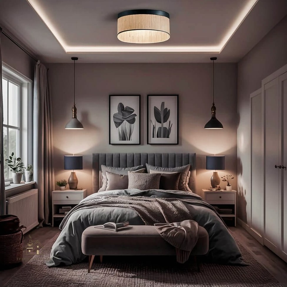 15 Stunning Small Bedroom Decor Ideas For Couples You'll Absolutely Love 15 Bring in Layered Lighting Instead of One Overhead Fixture