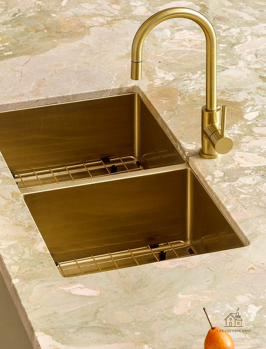 35 Stunning Farmhouse Walk In Shower Ideas You'll Absolutely Love 8 Brushed Brass Fixtures