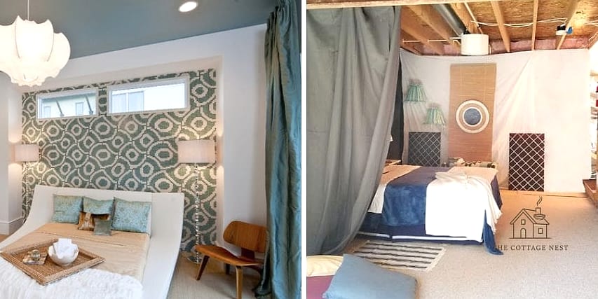 30 Amazing Basement Bedroom Ideas on a Budget 12 Build a DIY Headboard From Reclaimed Wood