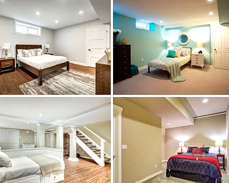30 Amazing Basement Bedroom Ideas on a Budget 15 Build Simple Floating Shelves for Books and Decor