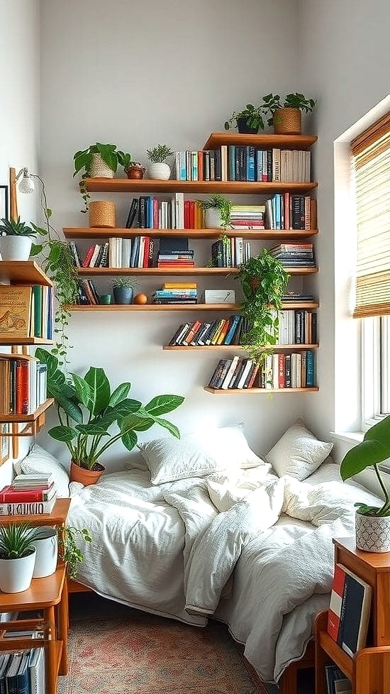 15 Stunning Small Bedroom Decor Ideas For Couples You'll Absolutely Love 11 Build In Vertical Storage Instead of Wide Dressers