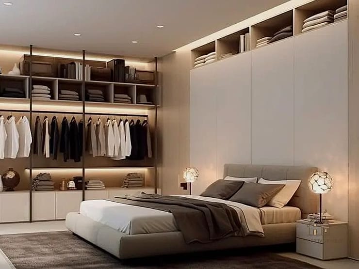 35 Brilliant Mens Bedroom Ideas to Copy Right Now 12 Built-In Closet Organization System