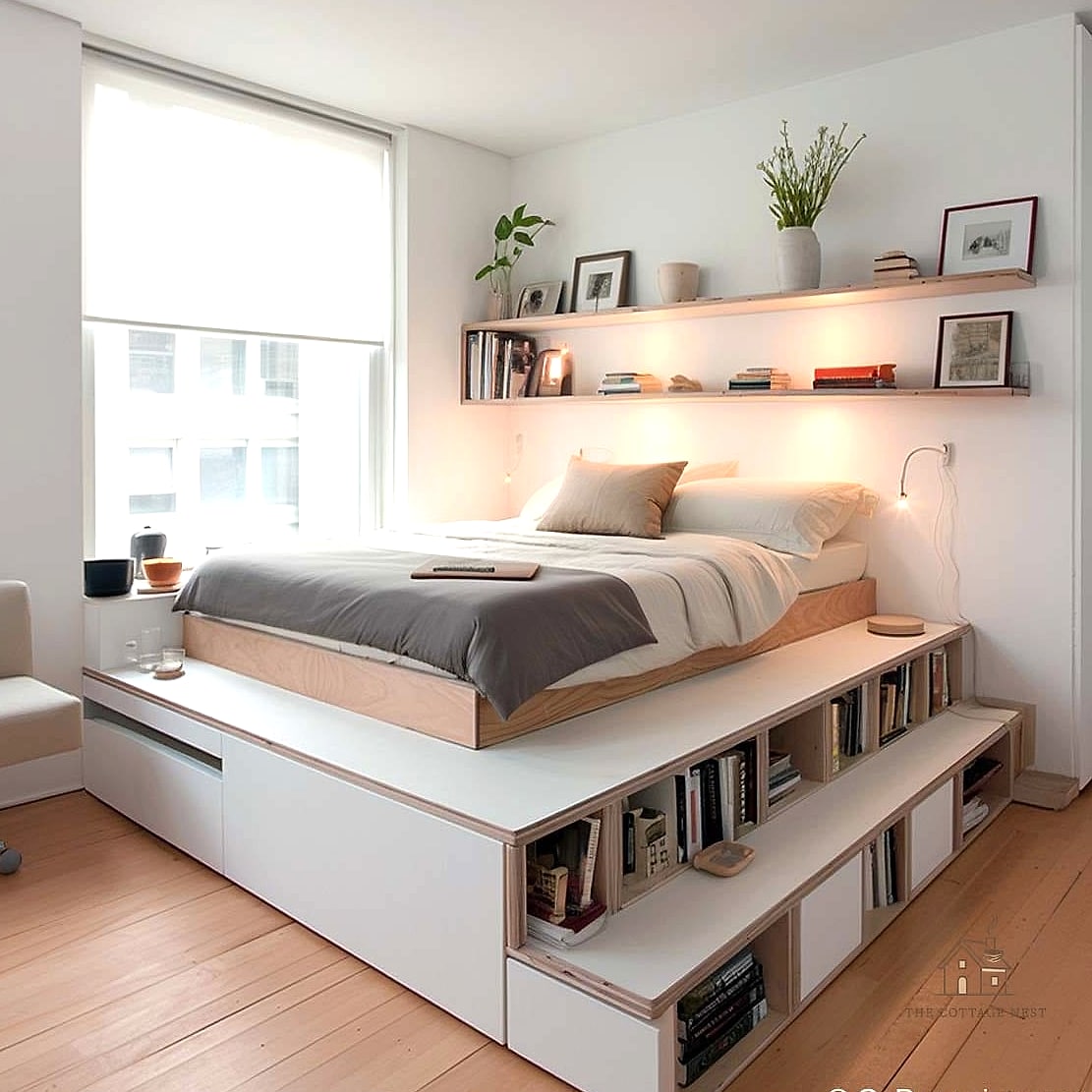Built-In Corner Platform