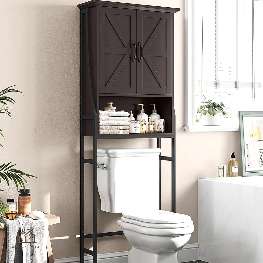 25 Creative Over The Toilet Storage Ideas That Will Inspire You 6 Built-In Medicine Cabinet Above the Tank