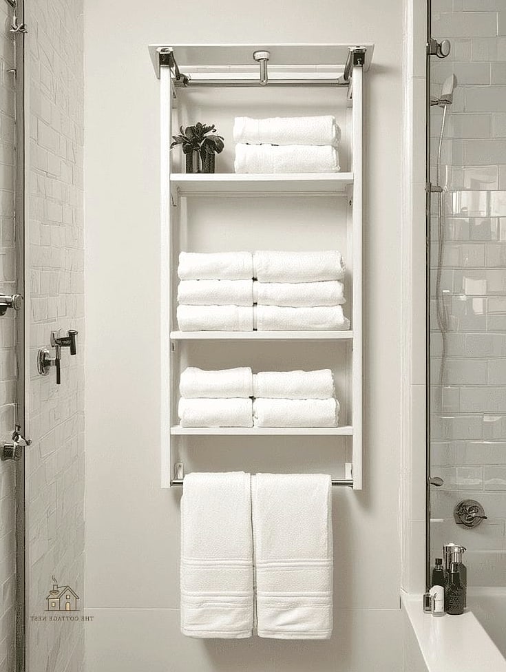 20 Dreamy Shower Storage Ideas to Try This Season 20 Built-In Towel Niche