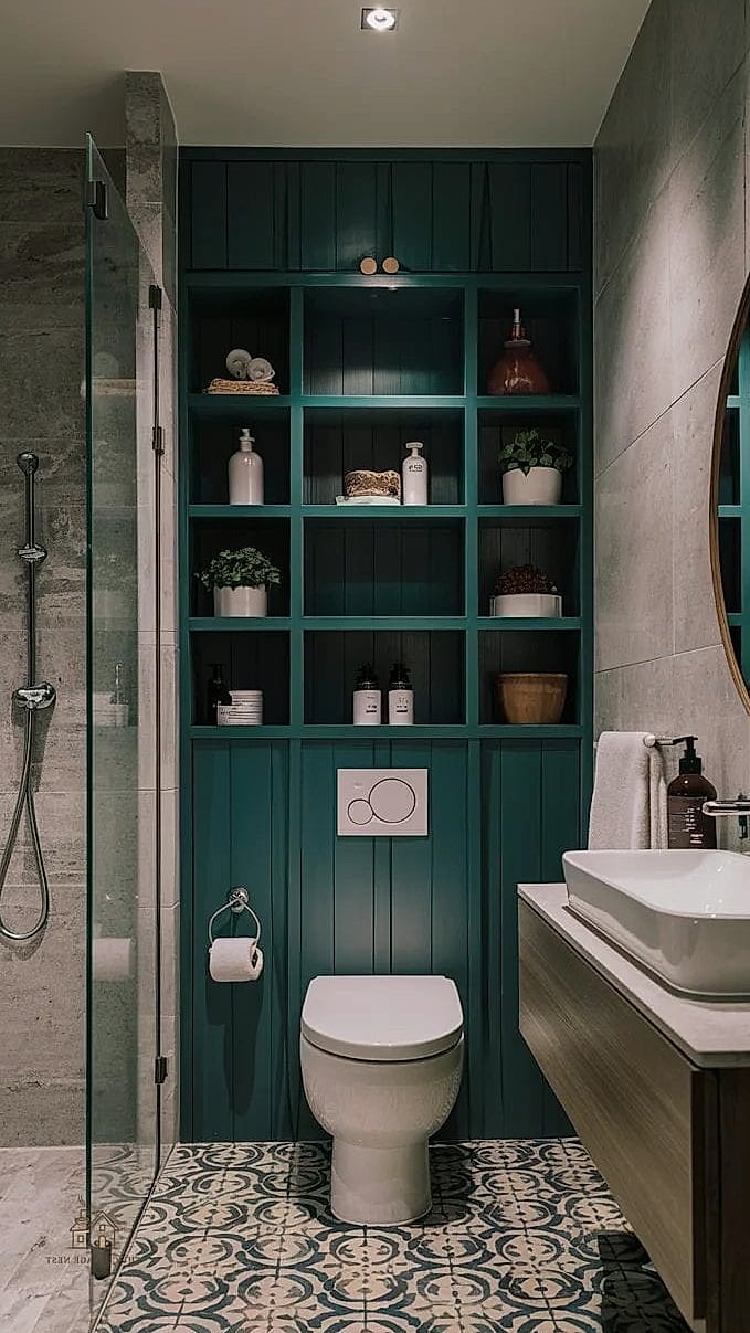 25 Creative Over The Toilet Storage Ideas That Will Inspire You 19 Built-In Wall Cubbies