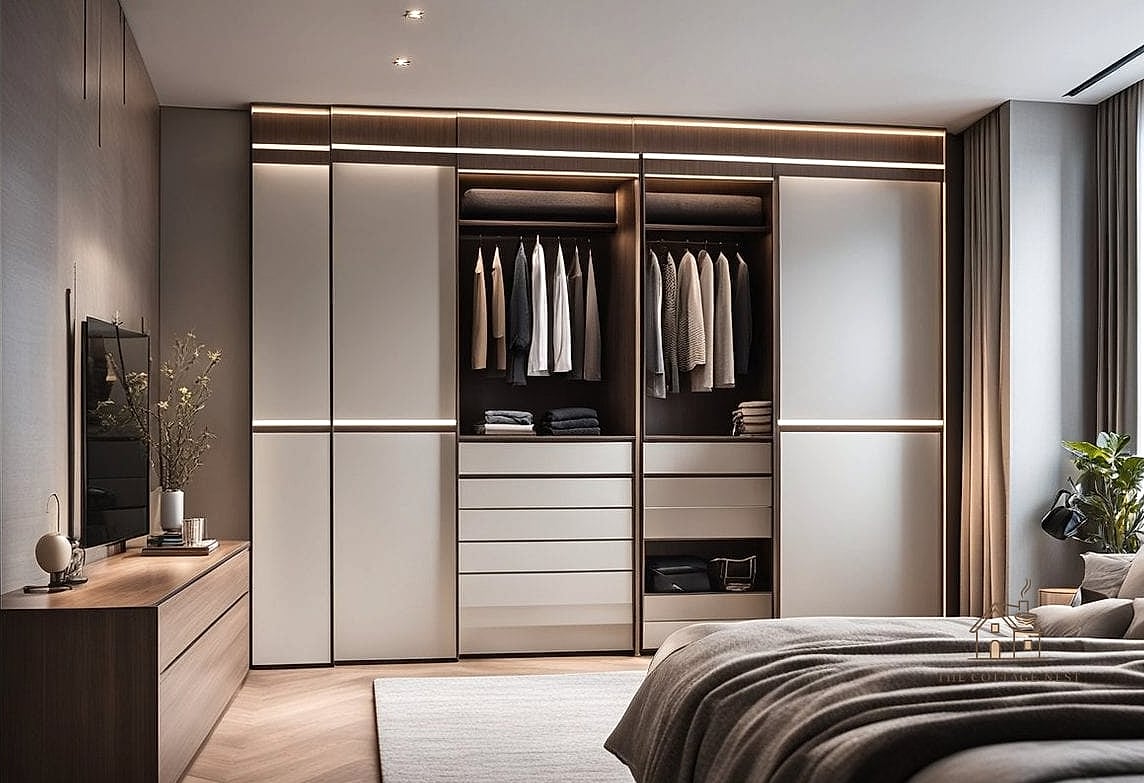 23 Beautiful Master Bedrooms Decor Ideas to Transform Your Space 9 Built-In Wardrobe Storage
