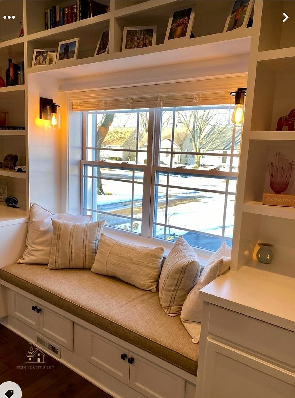 35 Chic Bedroom Storage Ideas for a Beautiful Home 5 A Built-In Window Seat with Storage