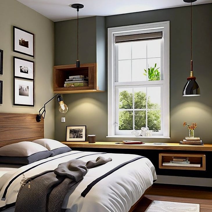35 Brilliant Mens Bedroom Ideas to Copy Right Now 29 Built-In Window Seat with Storage