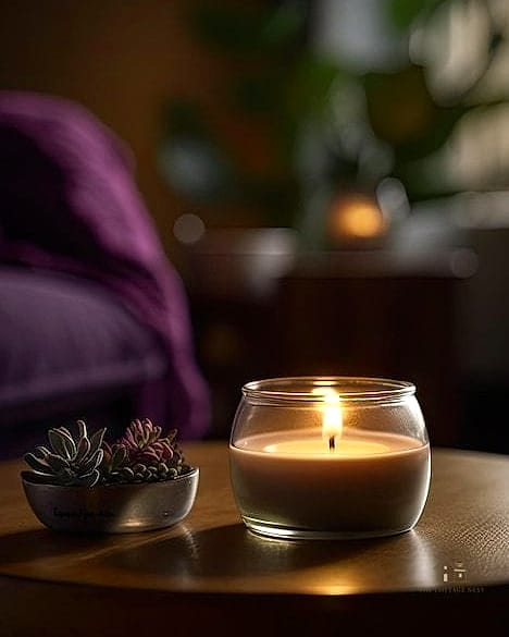 20 Cozy Dark Feminine Bedroom Ideas Worth Pinning 21 Candlelit Styling with Dark Ceramic Vessels