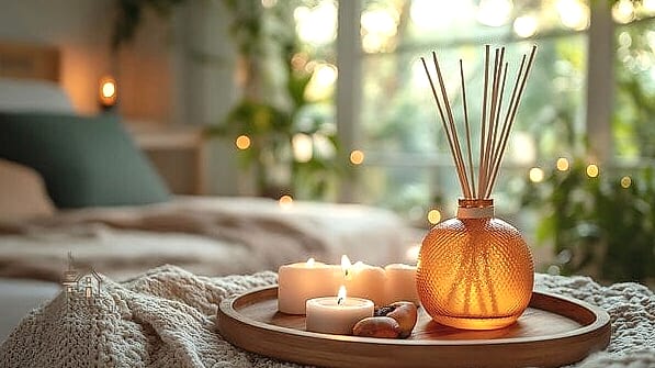 24 Clever Cozy Bedroom Ideas for Every Style 24 Candles or Diffusers for Ambient Scent