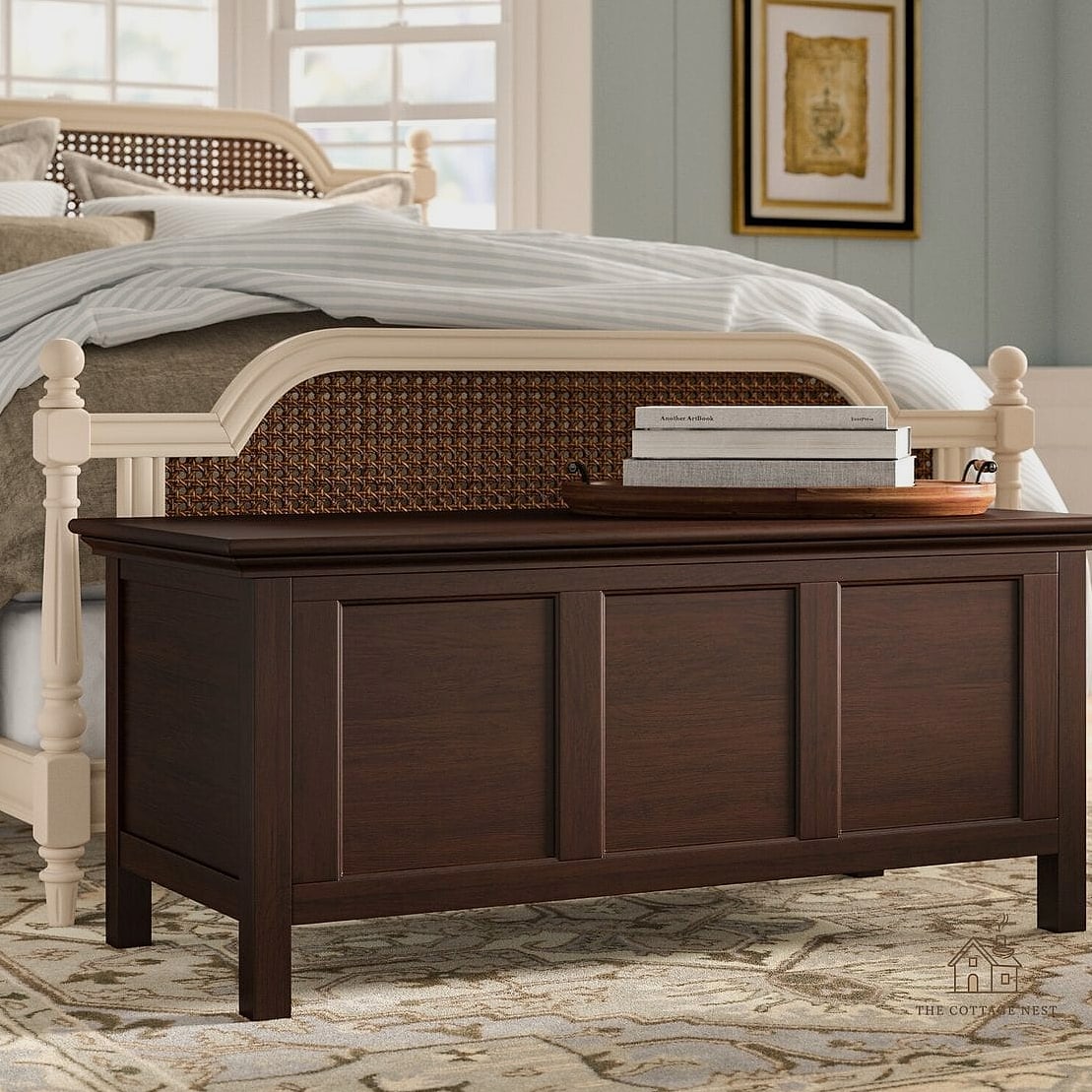 35 Chic Bedroom Storage Ideas for a Beautiful Home 9 A Cedar Chest at the Foot of the Bed
