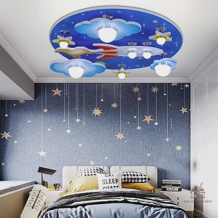 15 Gorgeous Kids Bedroom Decor Ideas That Are Totally Doable 10 A Ceiling Light Upgrade