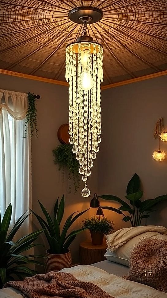 19 Creative Bedroom Chandelier Ideas That Will Inspire You 9 Chandelier in a Reading Nook or Sitting Area