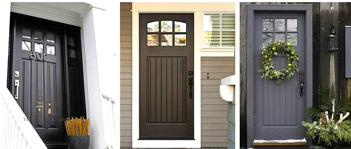 27 Cozy Door Painting Ideas Bedroom Worth Pinning 5 Charcoal Black for Modern Drama