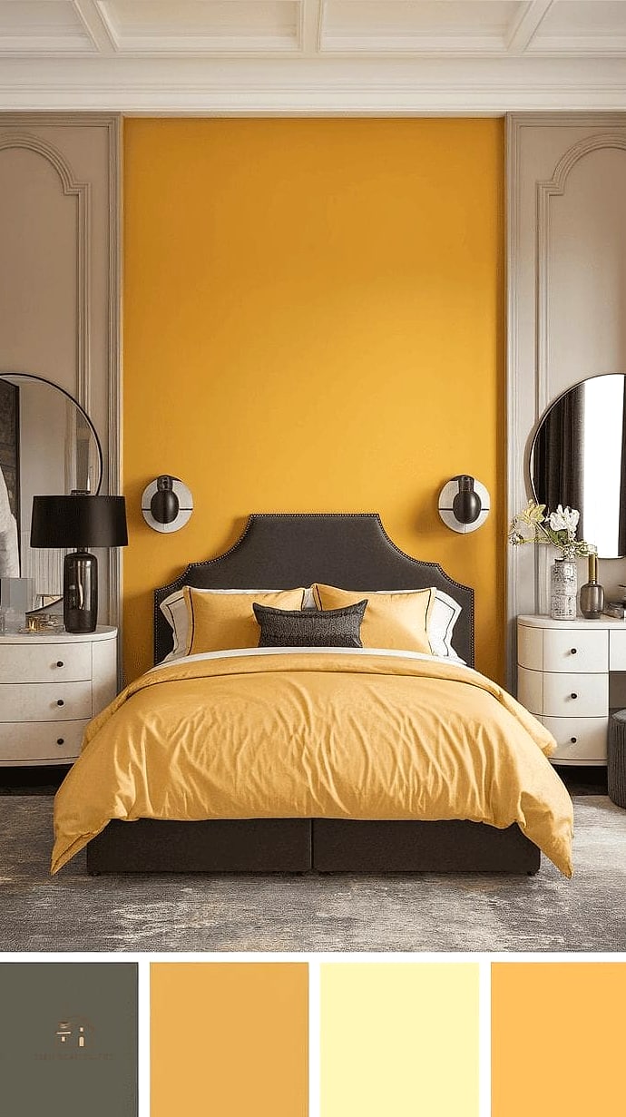 26 Beautiful Yellow Bedroom Ideas to Transform Your Space 18 Chartreuse Statement Lighting