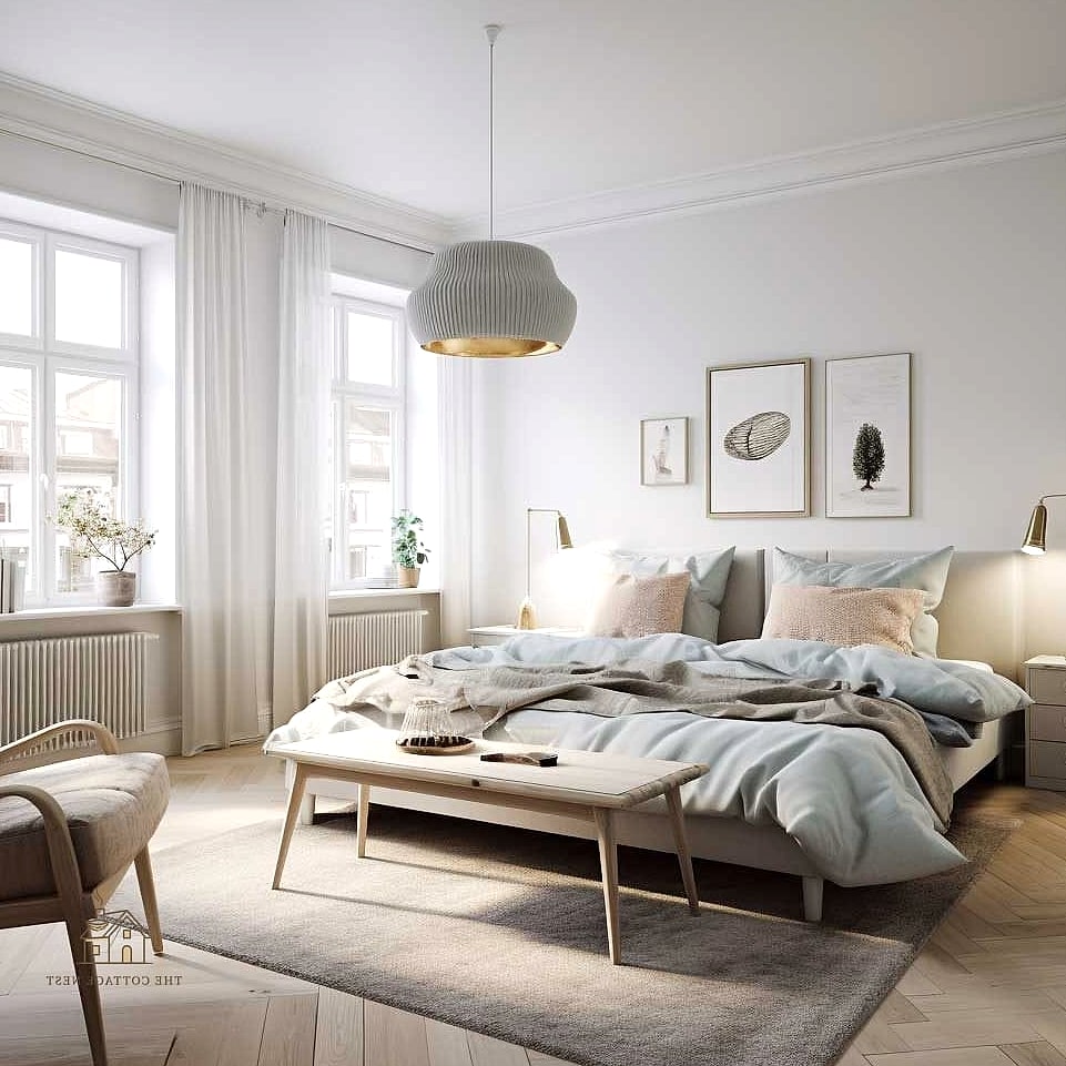 20 Dreamy Scandinavian Bedroom Ideas to Try This Season 8 Choose Matte Black Accents Sparingly