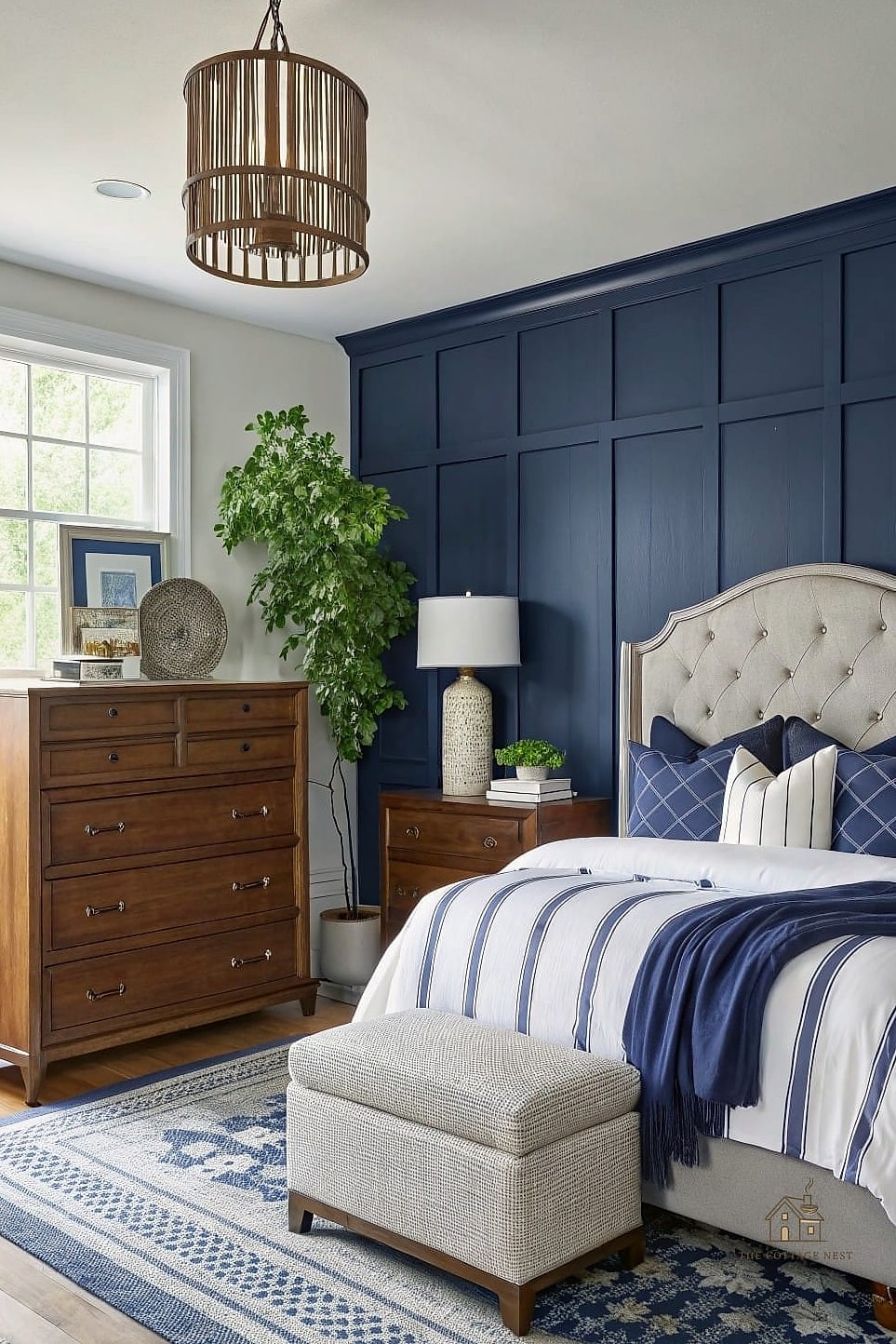 Classic Navy for a Grounded, Restful Feel