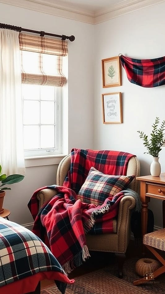 15 Stunning Preppy Bedroom Decor You'll Absolutely Love 15 Classic Plaid Throw Blanket