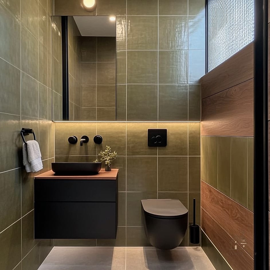 Classic Subway Tile Half Wall