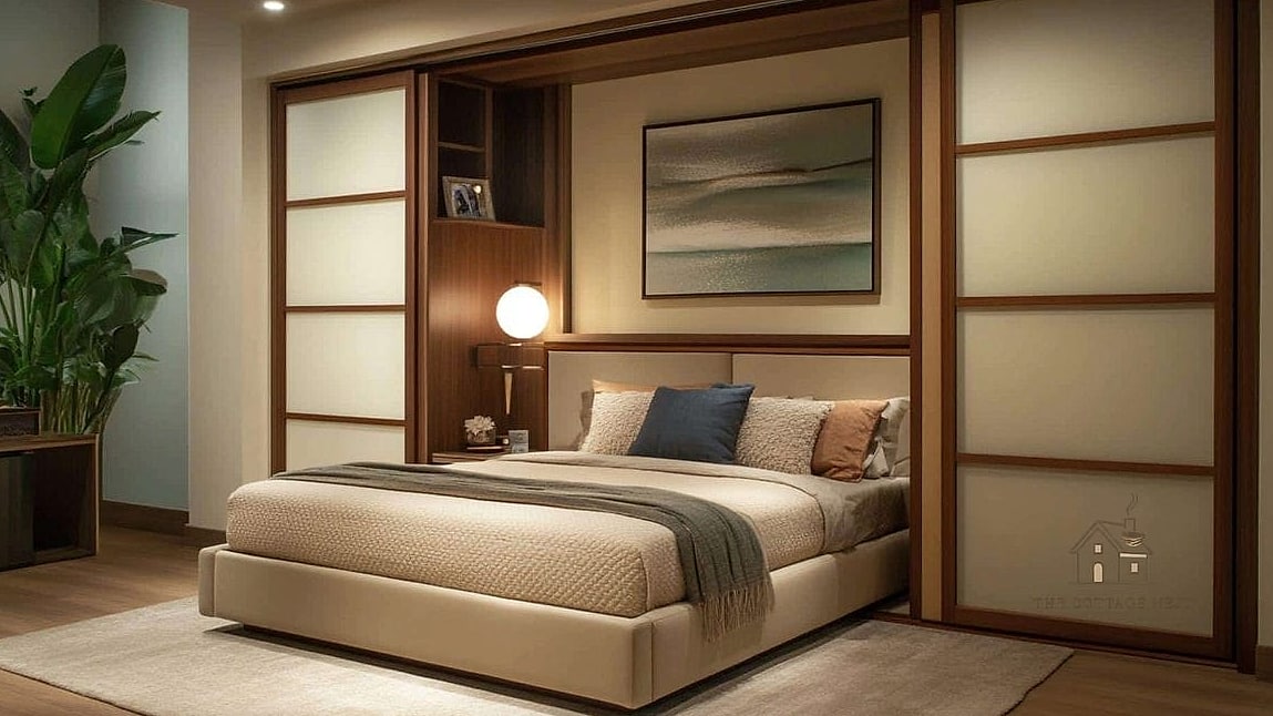 25 Gorgeous Bed Inside Closet Ideas That Are Totally Doable 24 Closet Bed with Sliding Barn Door