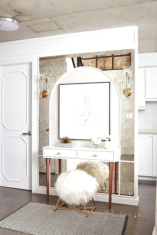 22 Dreamy Wall Closet Ideas Bedroom to Try This Season 7 Closet with Built-In Vanity Nook