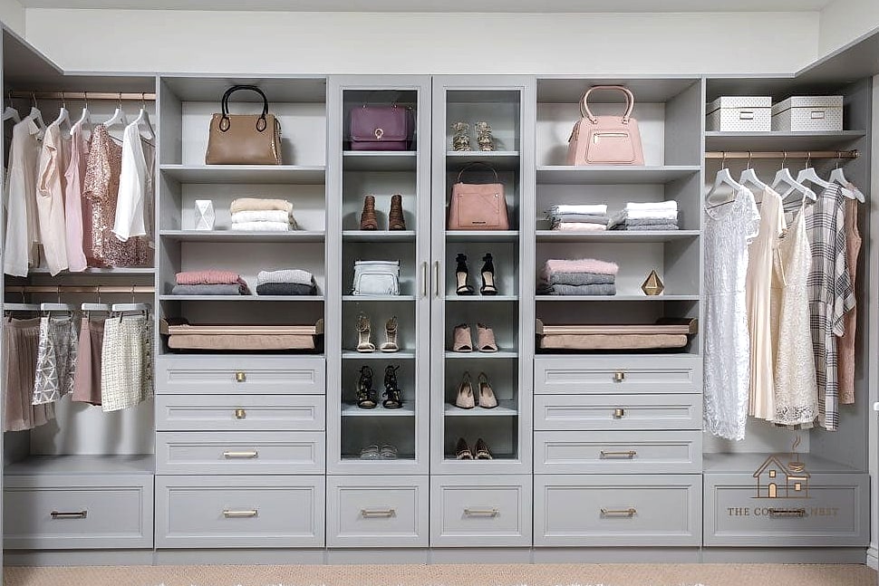 22 Dreamy Wall Closet Ideas Bedroom to Try This Season 15 Closet with Pull-Out Accessory Racks