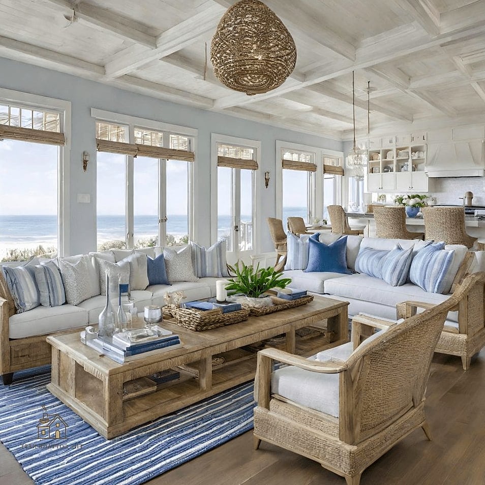 35 Chic Lake House Bedroom for a Beautiful Home 18 Coastal Grandmother Aesthetic